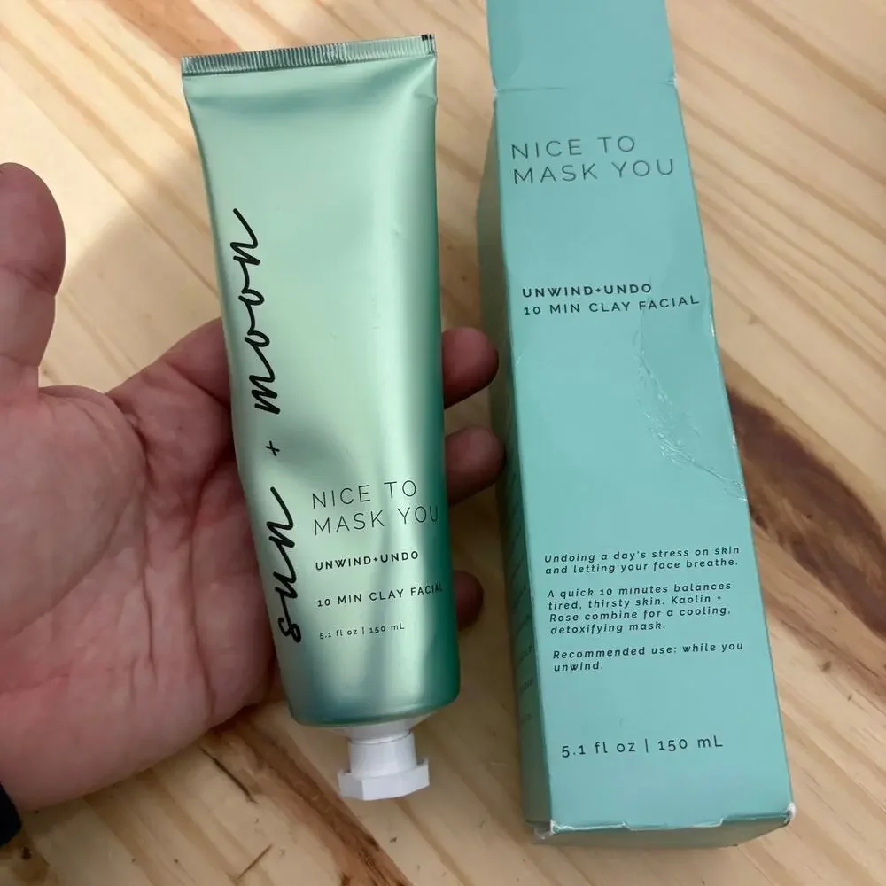 Sun + Moon Skincare Set Face & Neck Cream Scrub Gel Night Mask